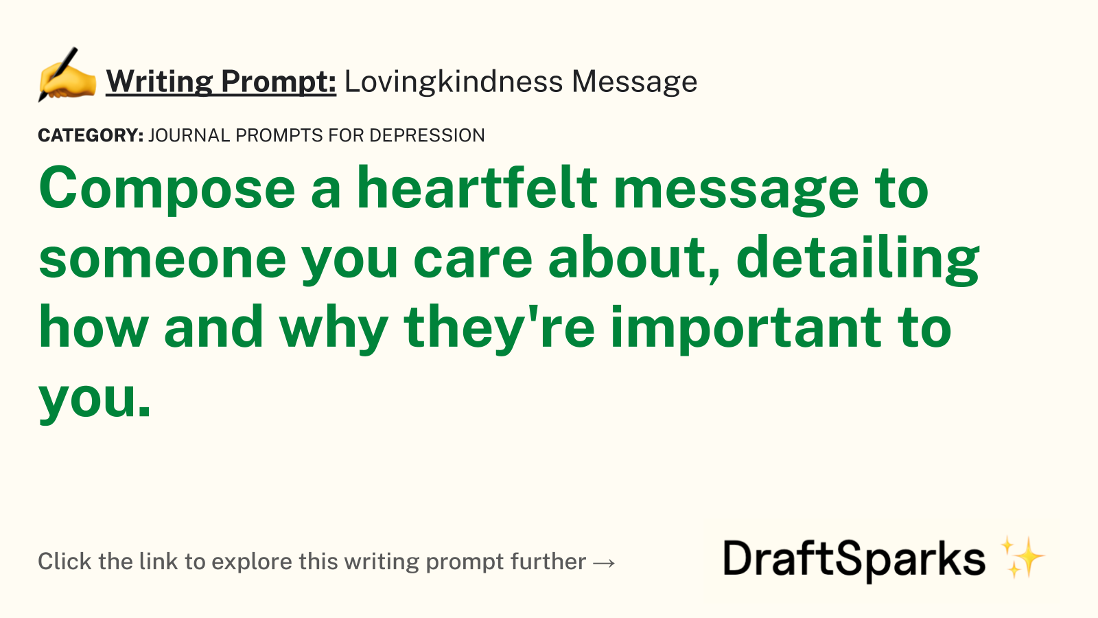 Lovingkindness Message