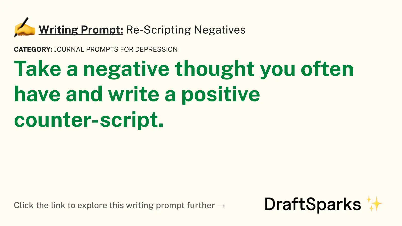 Re-Scripting Negatives