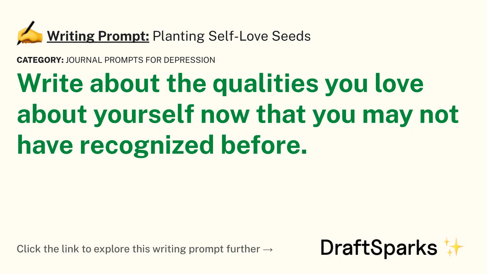 Planting Self-Love Seeds