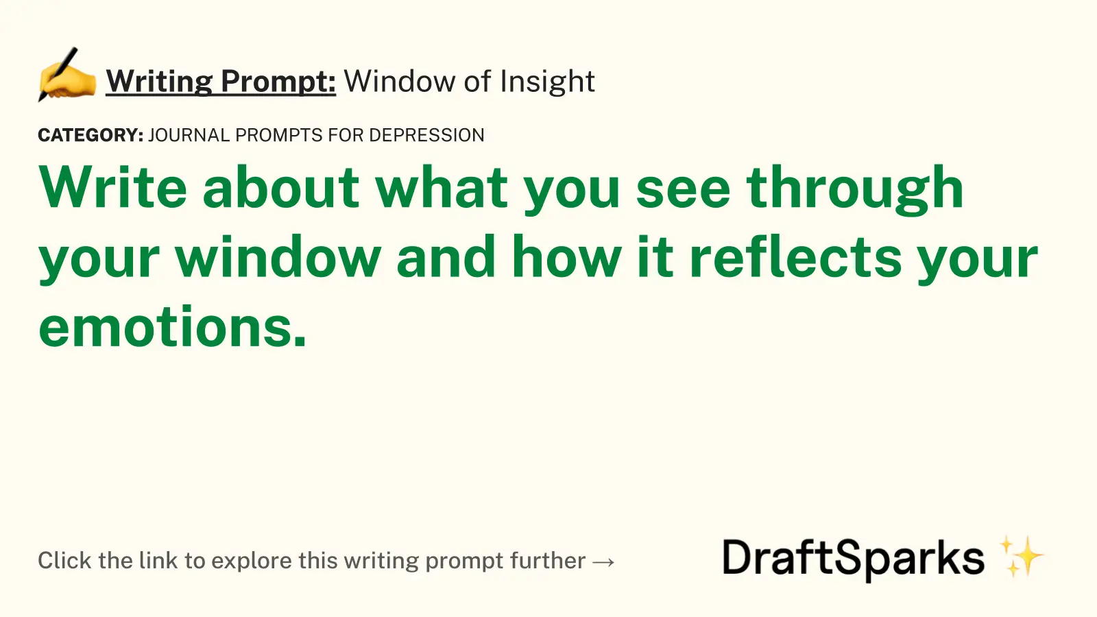 Window of Insight
