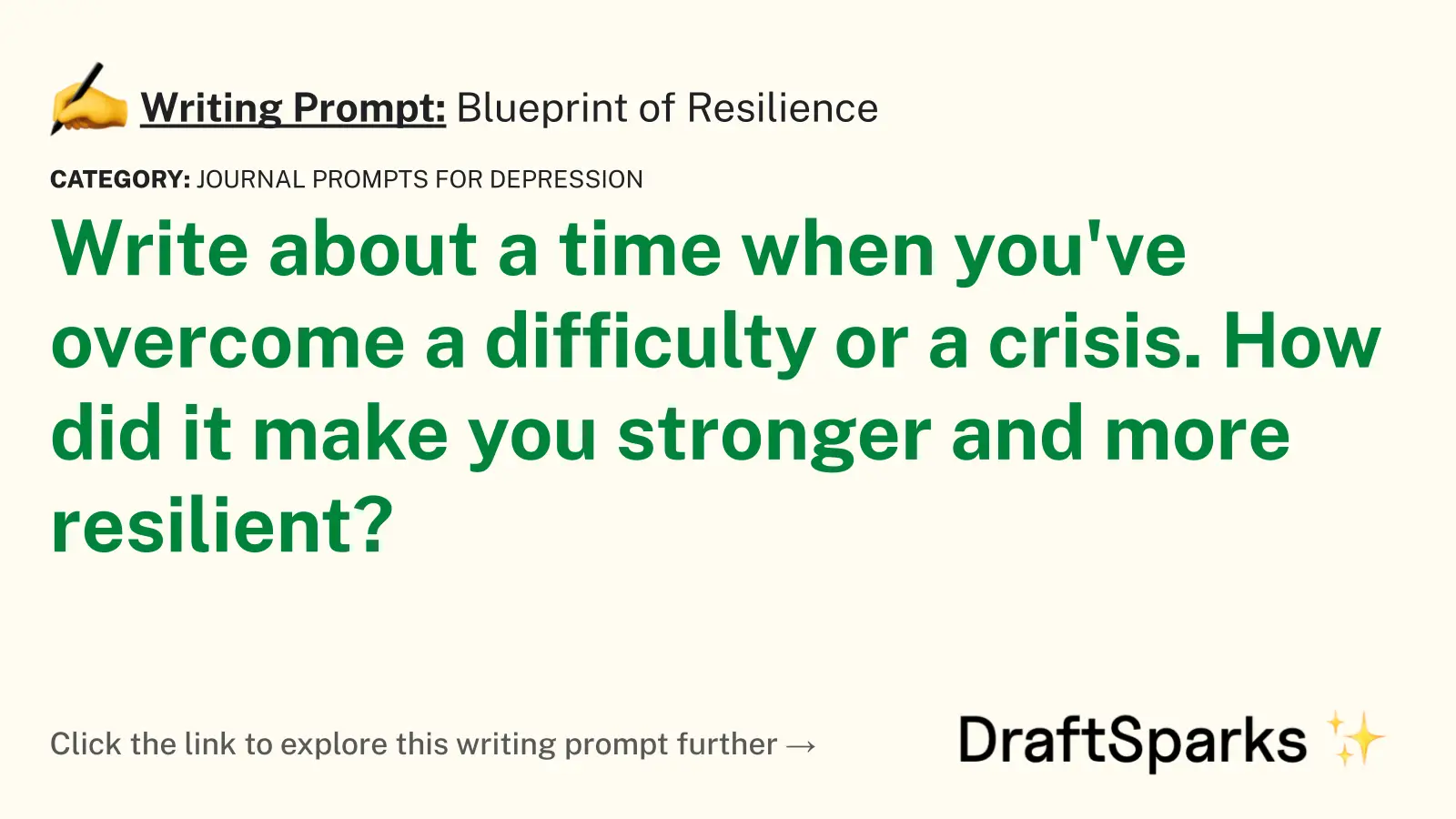 Blueprint of Resilience