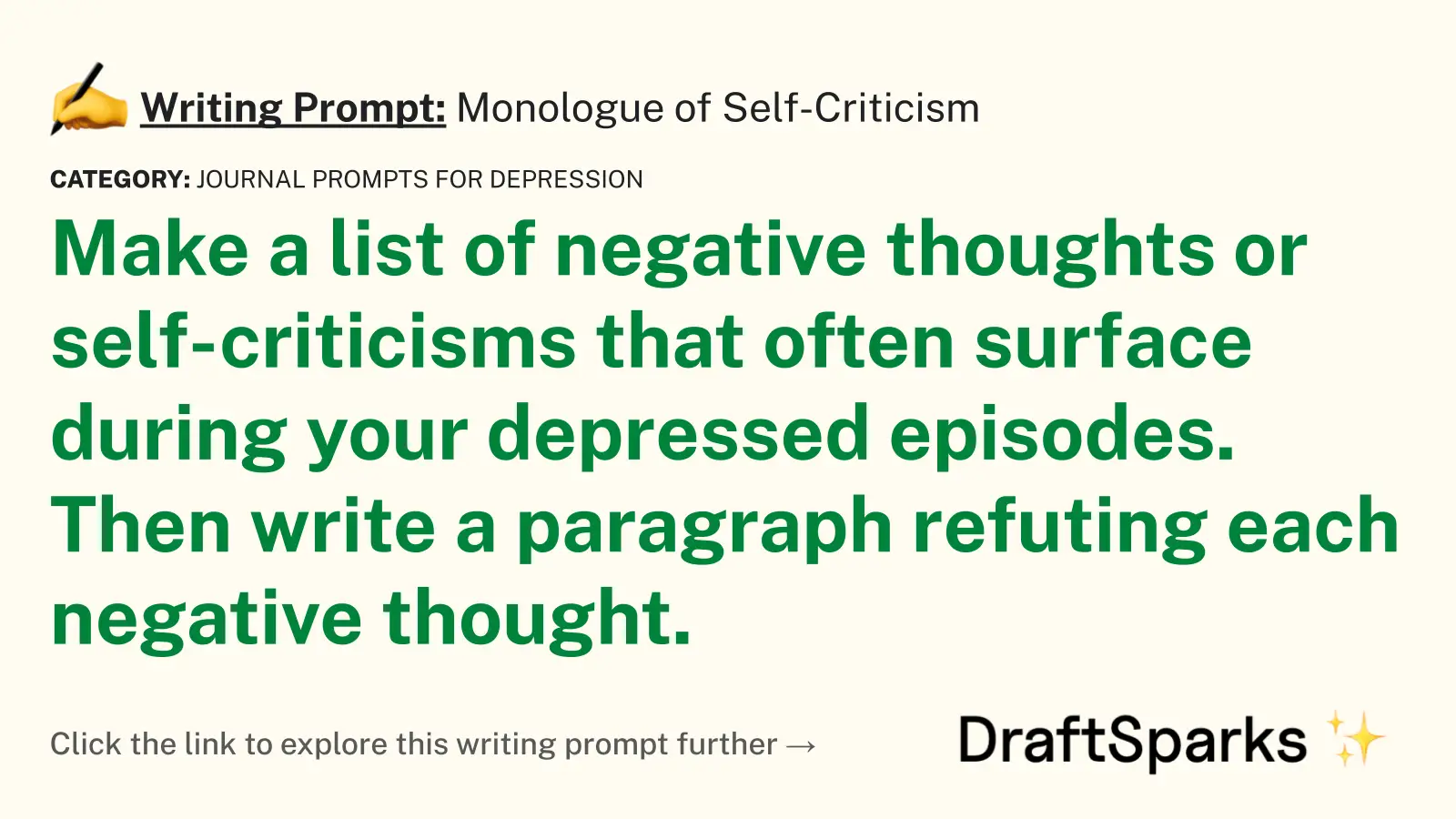 Monologue of Self-Criticism