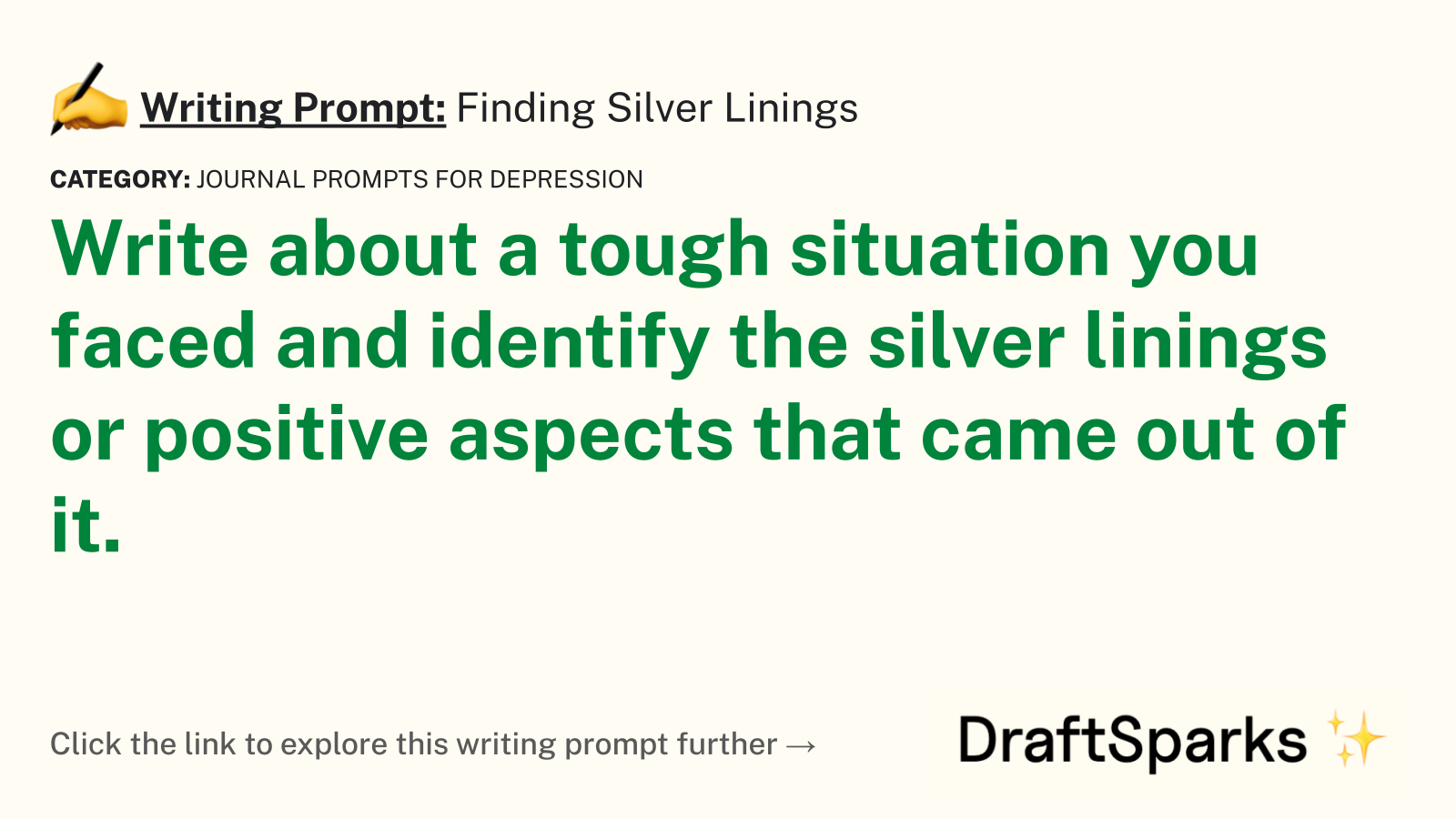 Finding Silver Linings
