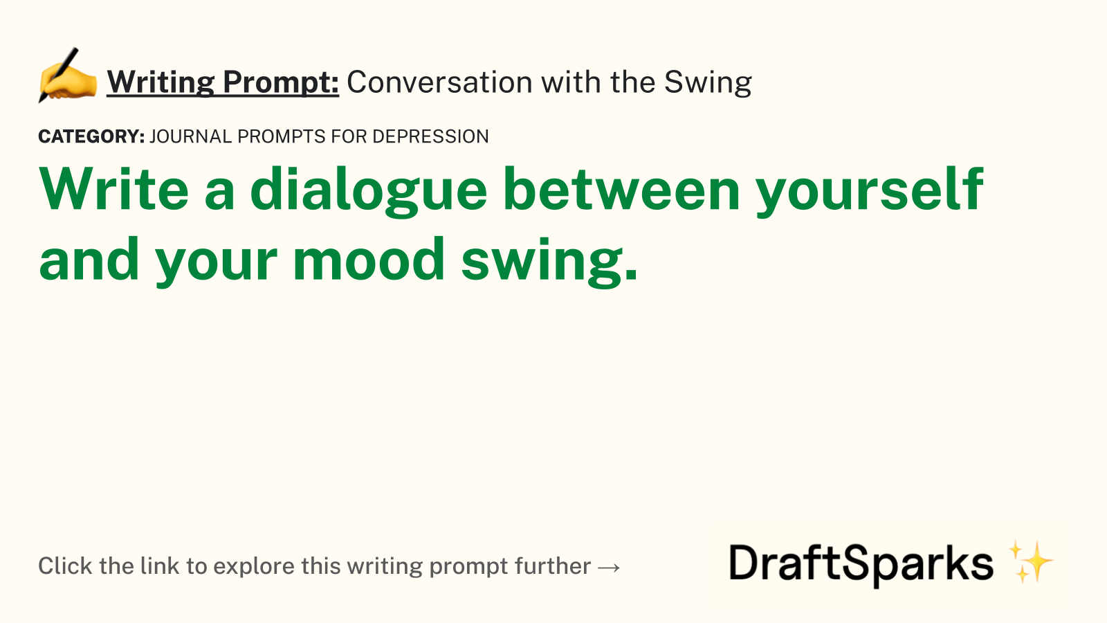 Conversation with the Swing