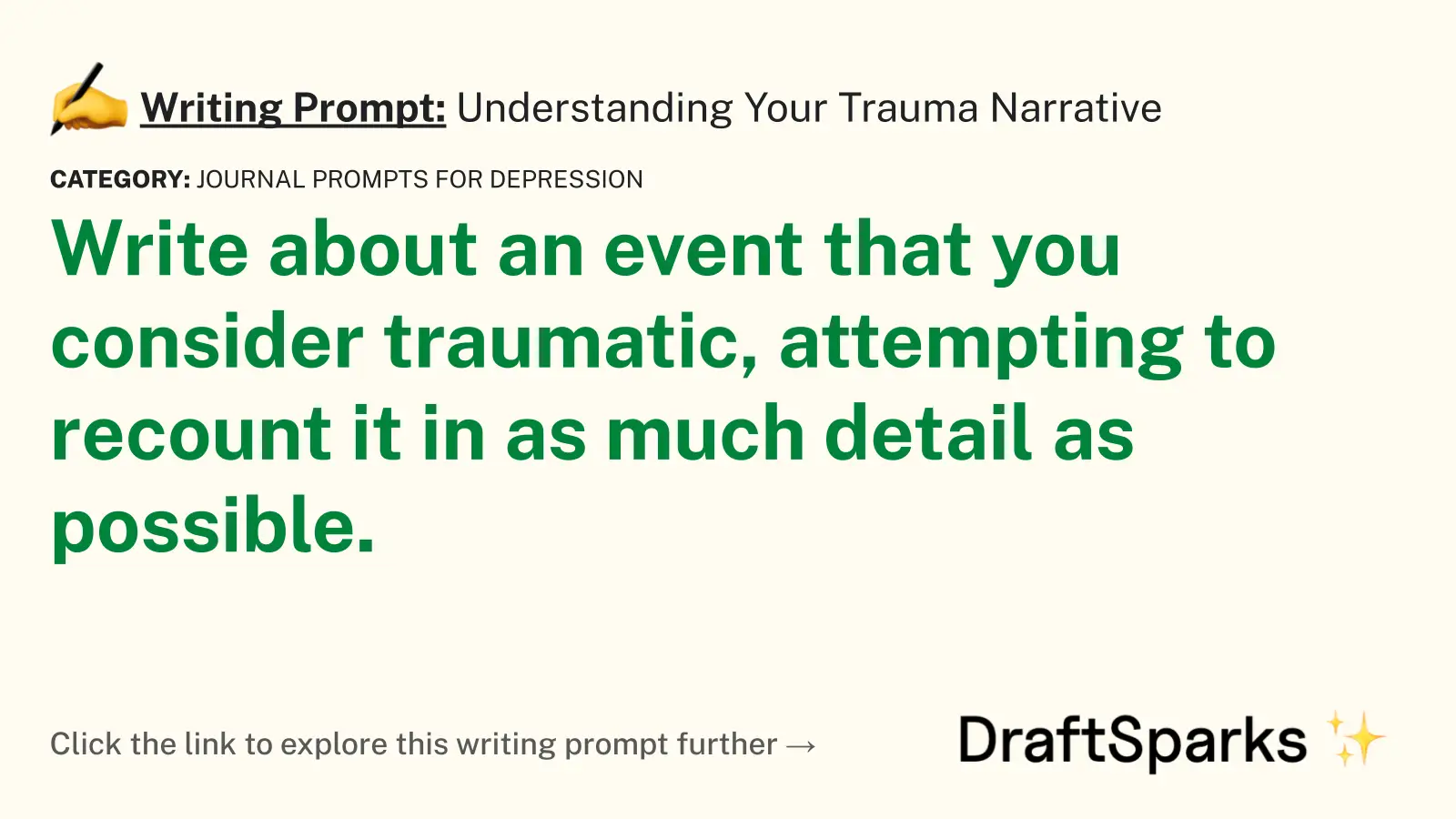 Understanding Your Trauma Narrative