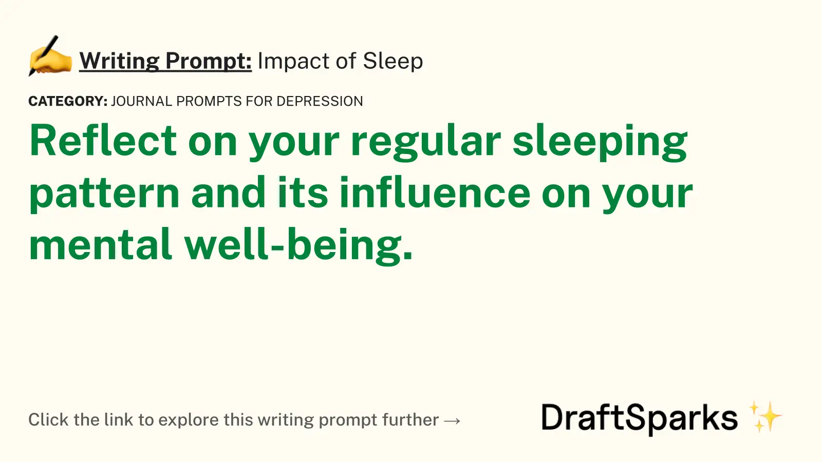 Impact of Sleep