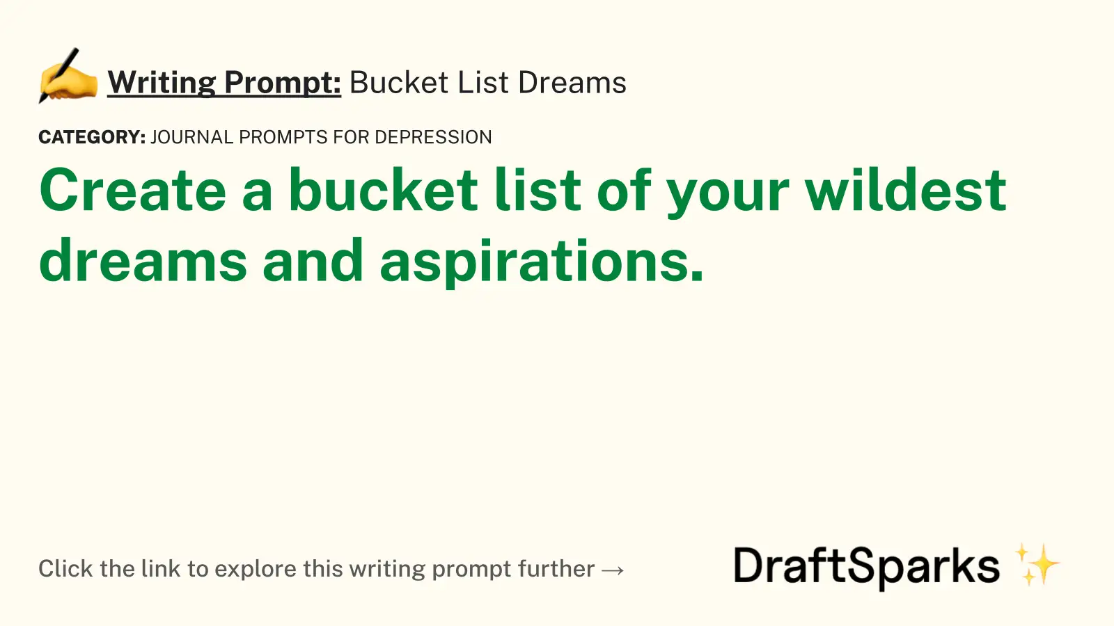 Bucket List Dreams