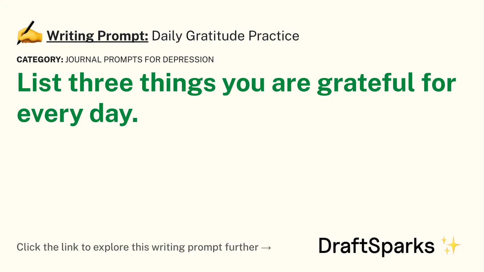Daily Gratitude Practice