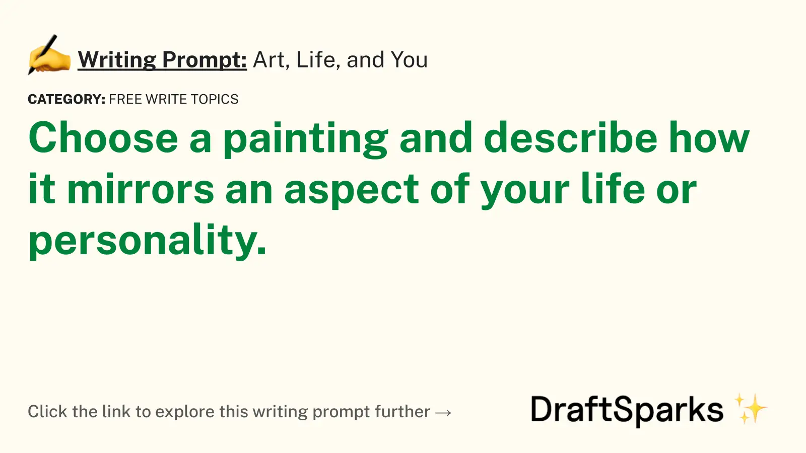 Art, Life, and You