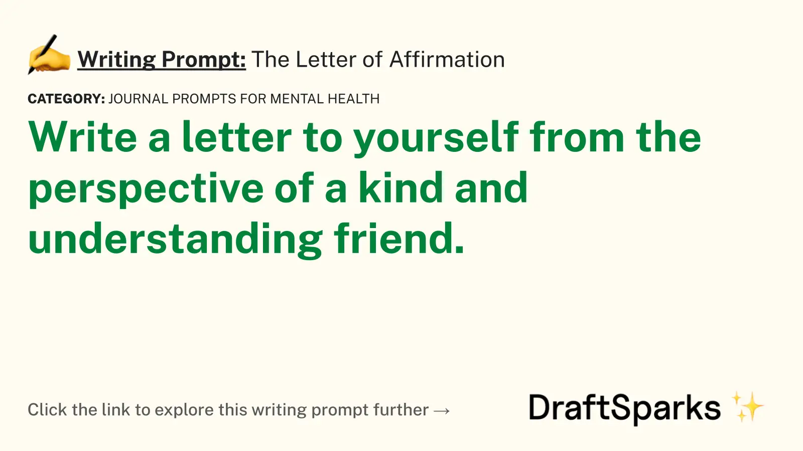 The Letter of Affirmation