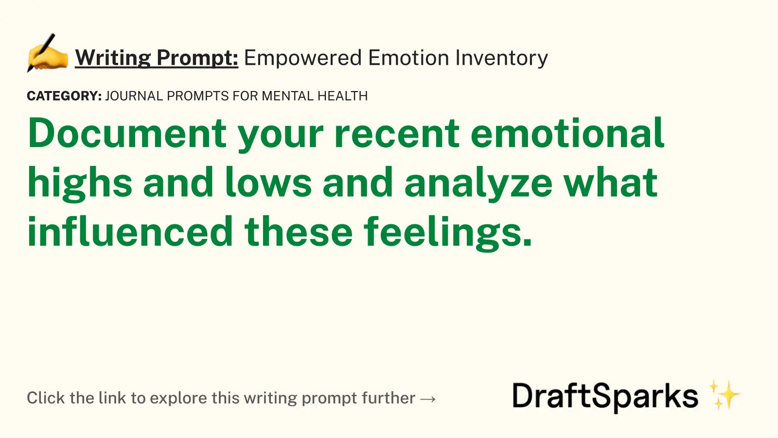 Empowered Emotion Inventory