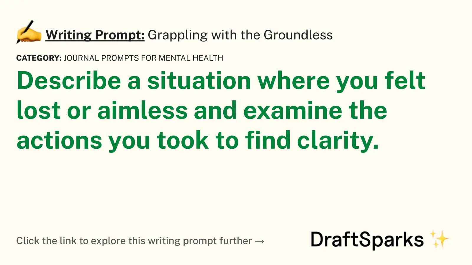 Grappling with the Groundless