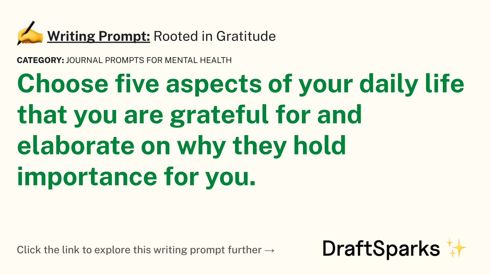 Rooted in Gratitude