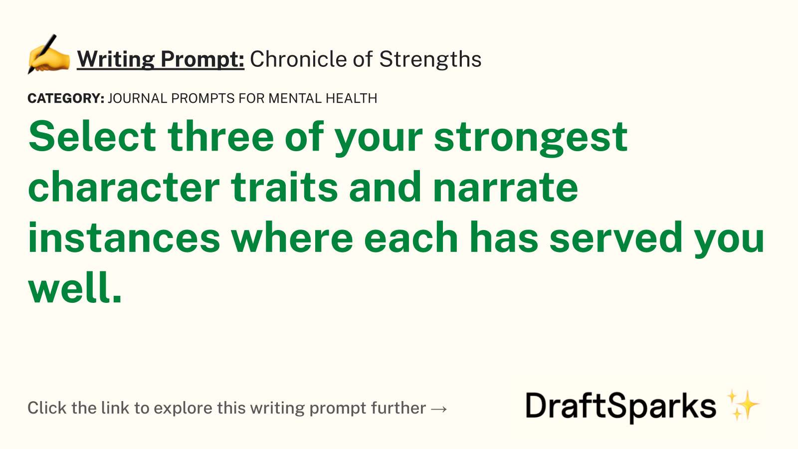 Chronicle of Strengths