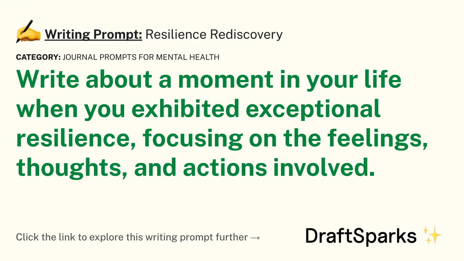 Resilience Rediscovery