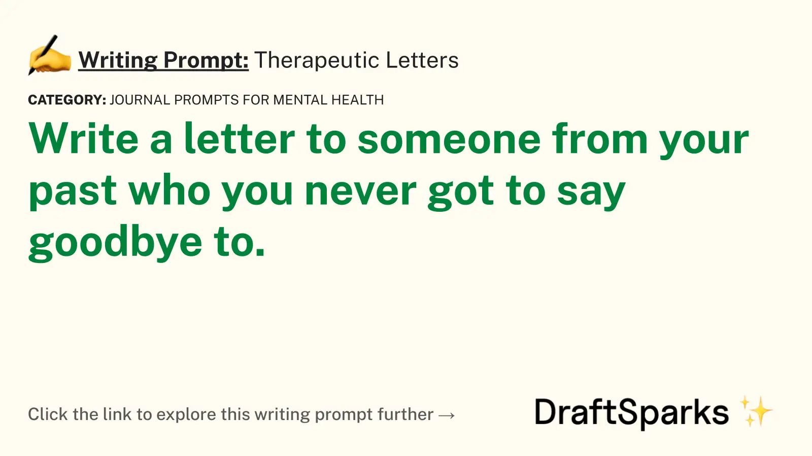 Therapeutic Letters