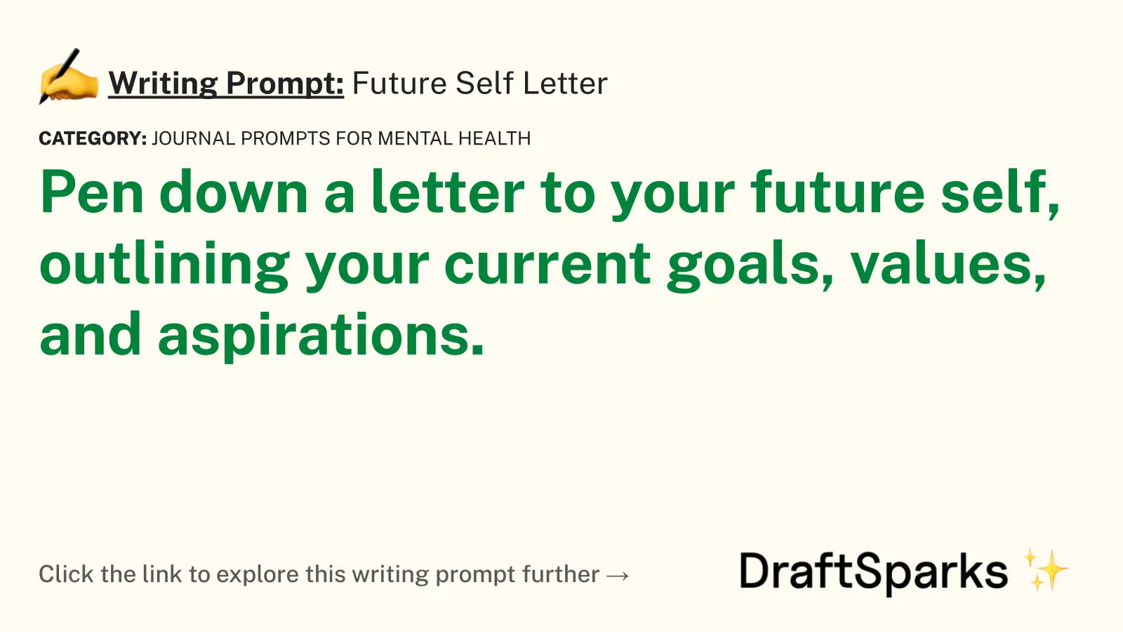 Future Self Letter