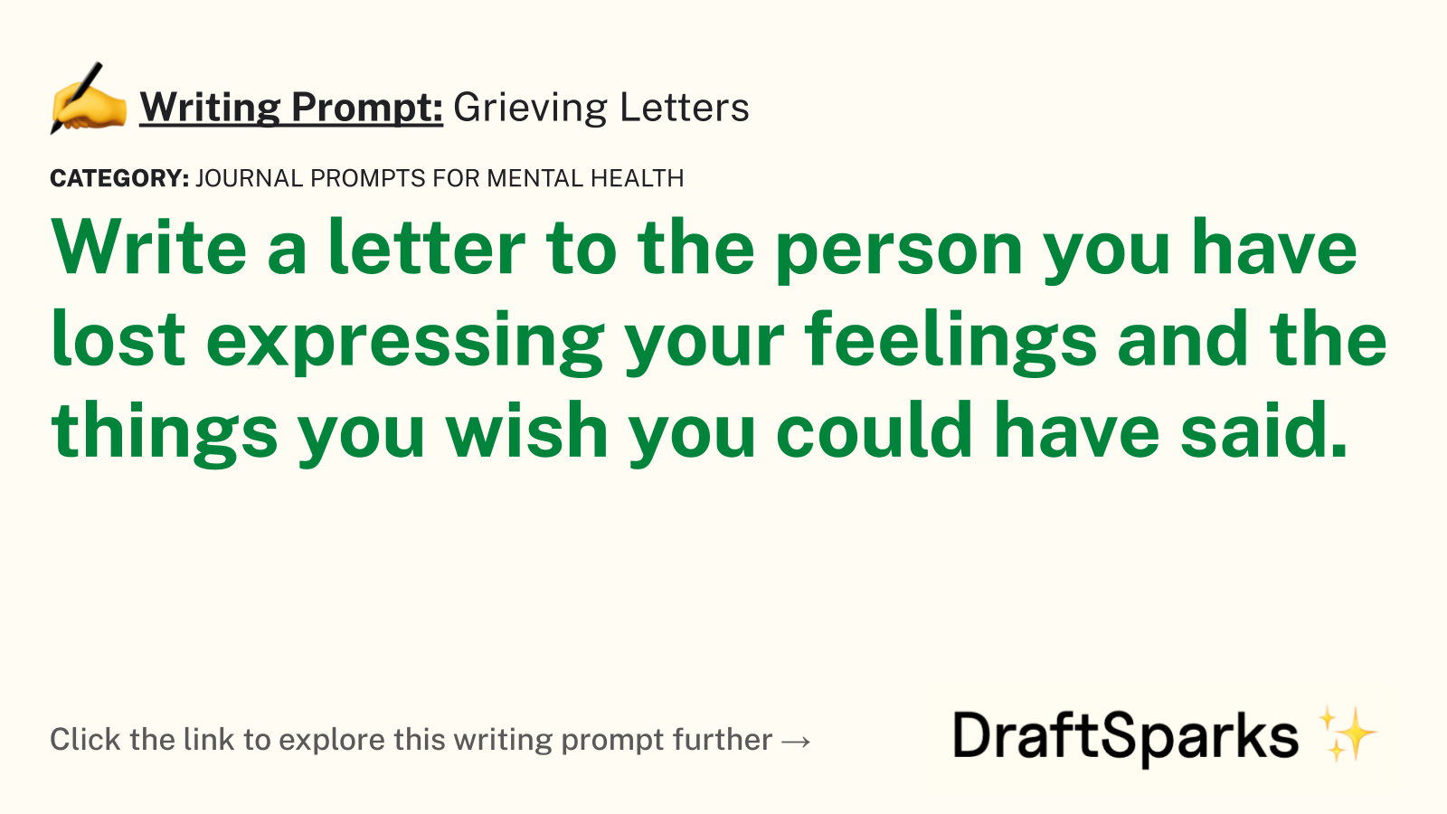 Grieving Letters