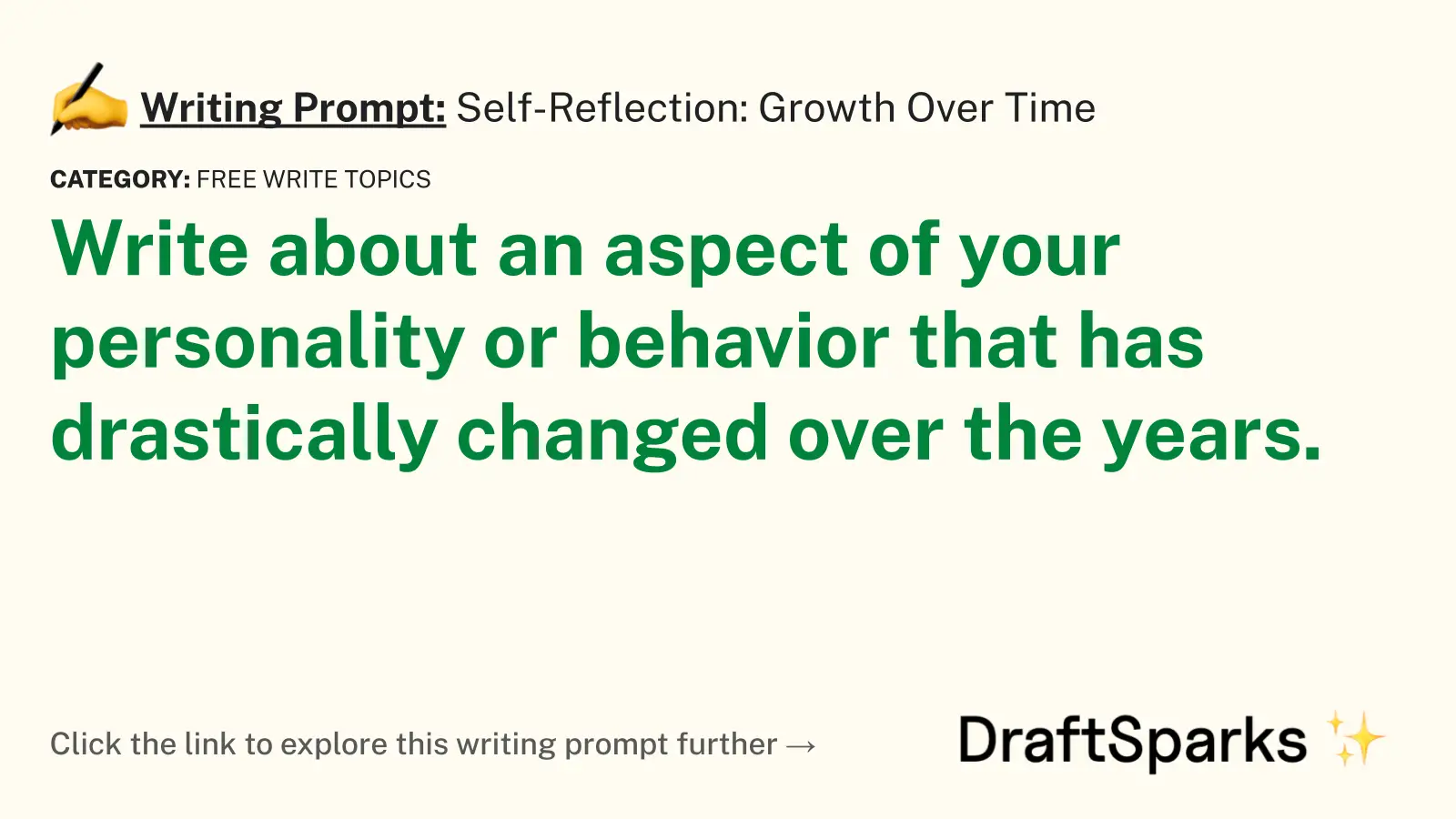 Self-Reflection: Growth Over Time