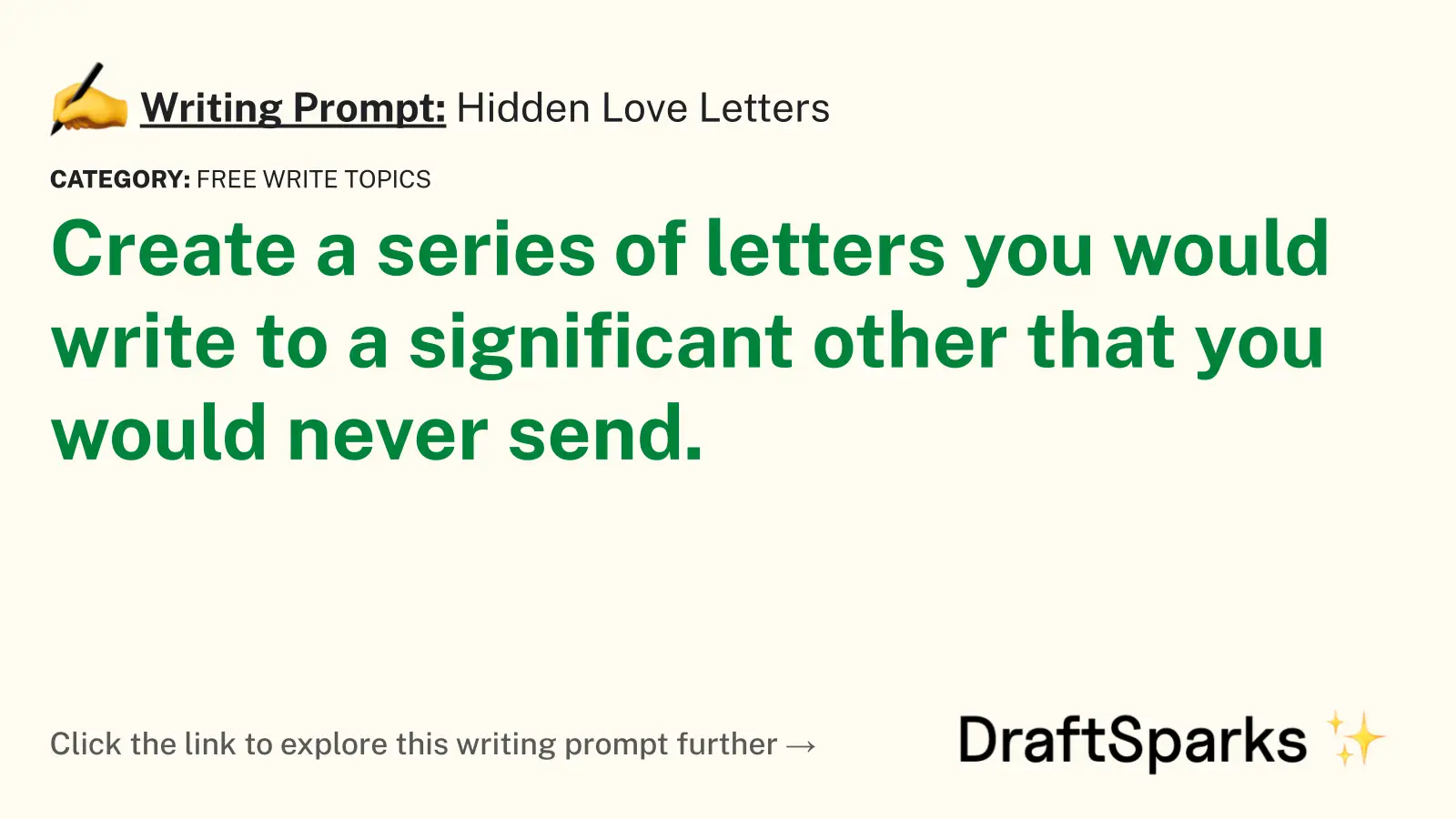 Hidden Love Letters