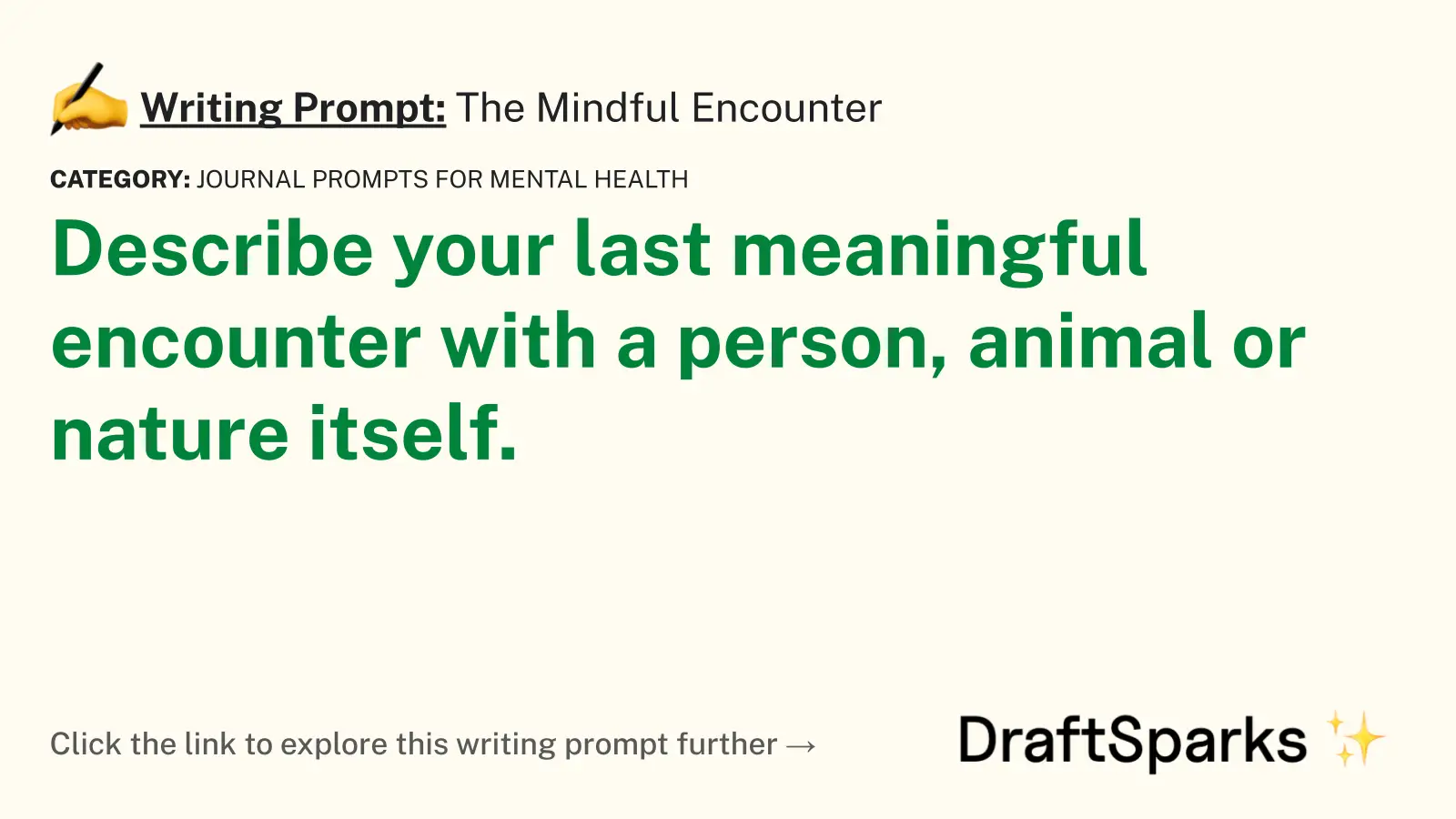The Mindful Encounter
