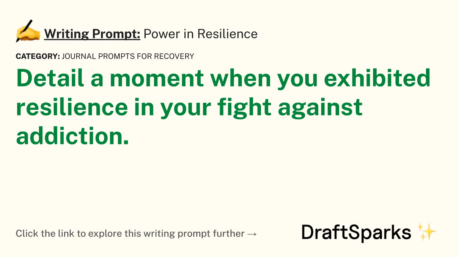 Power in Resilience