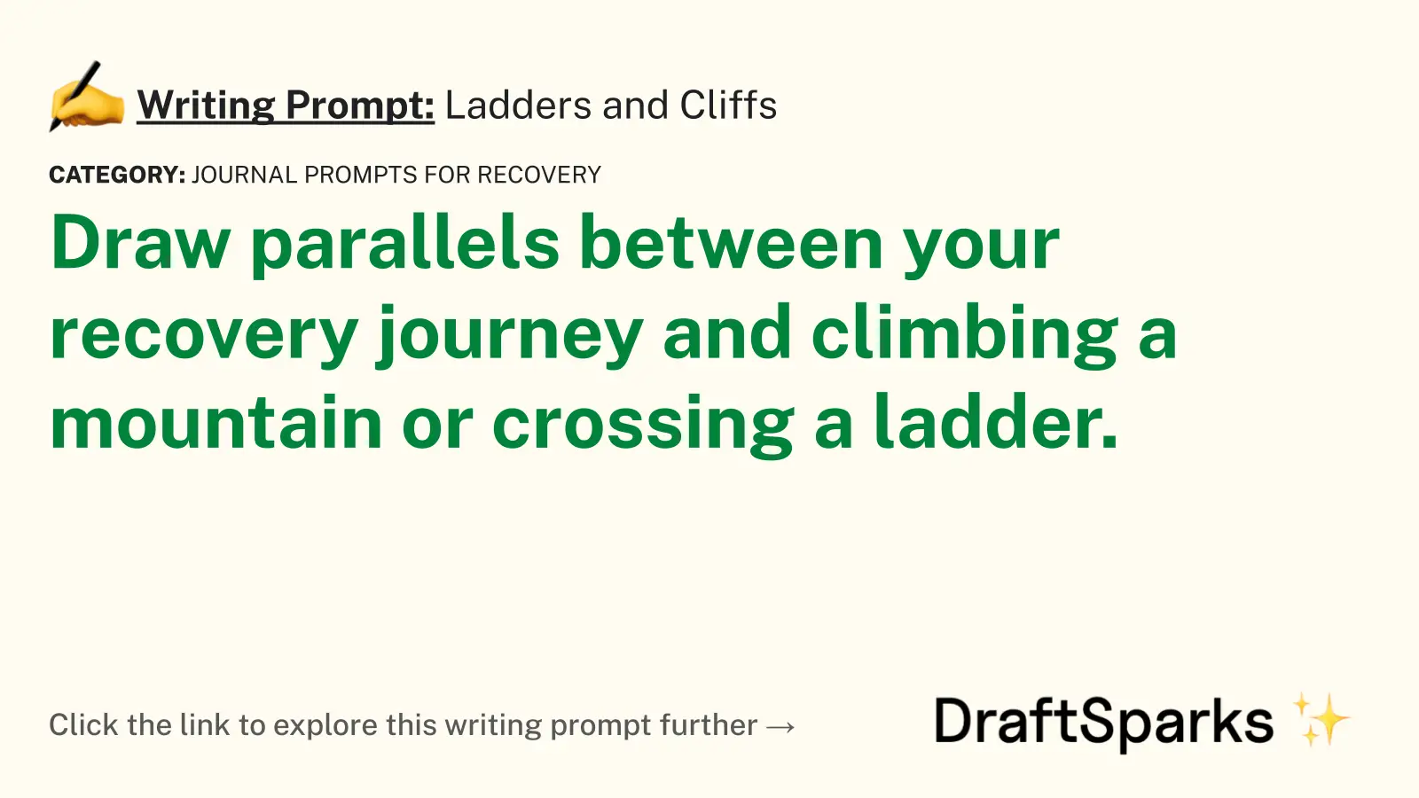 Ladders and Cliffs