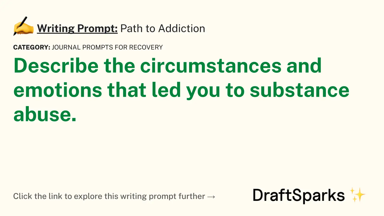 Path to Addiction