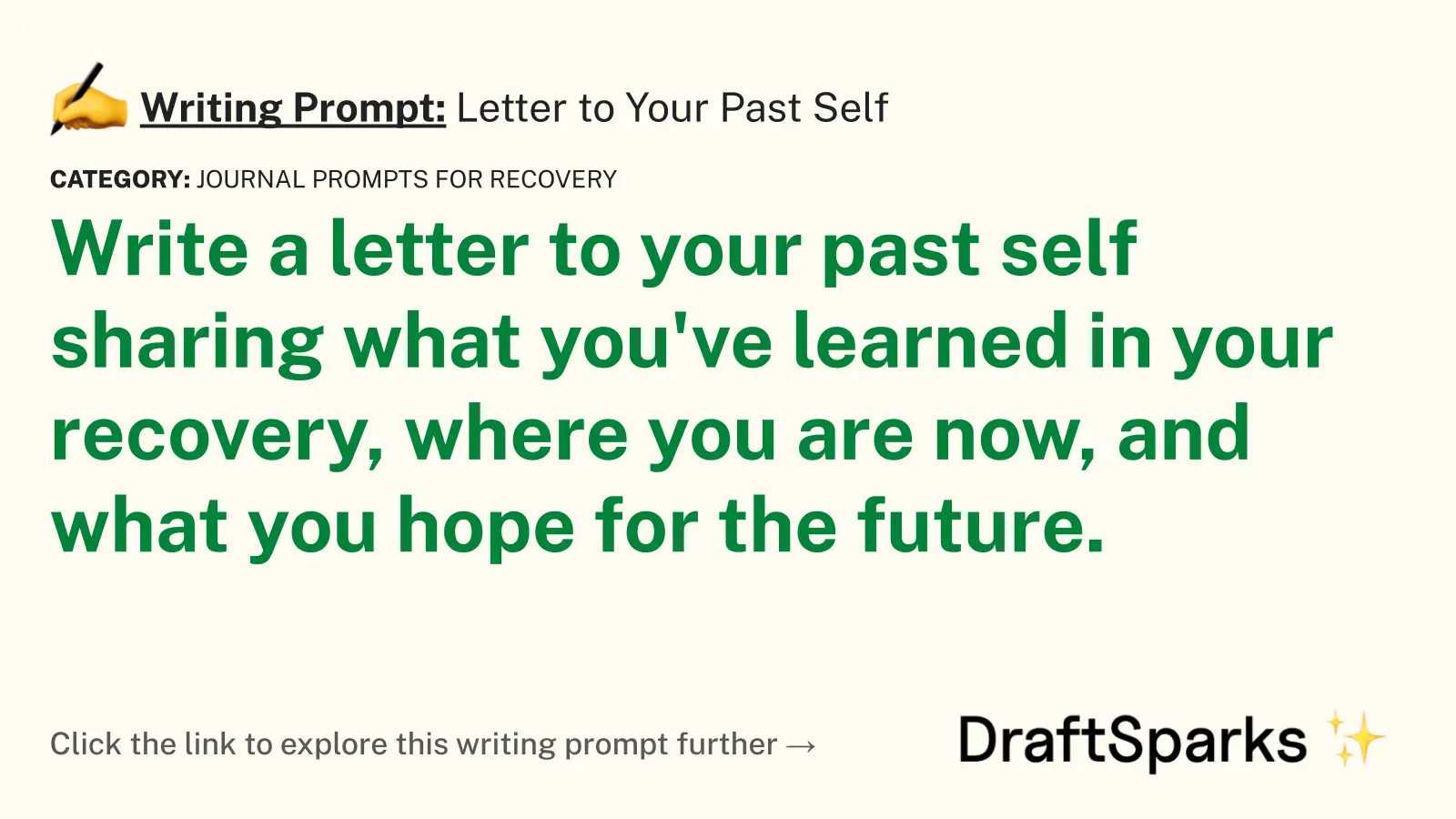 Letter to Your Past Self