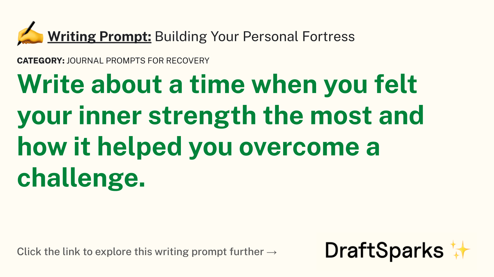 Building Your Personal Fortress