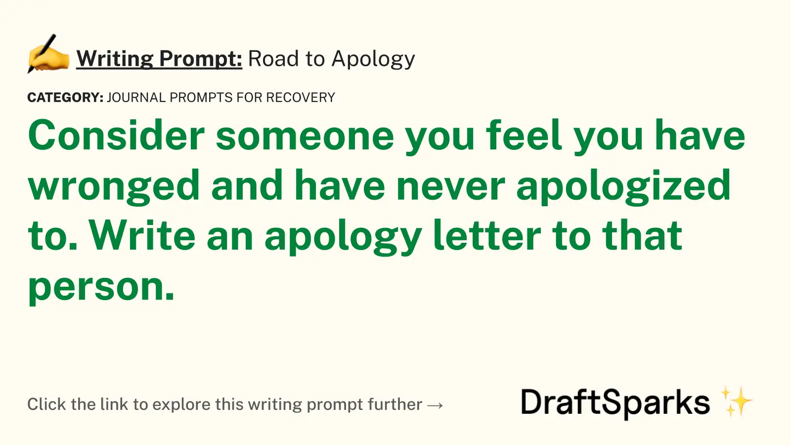 Road to Apology