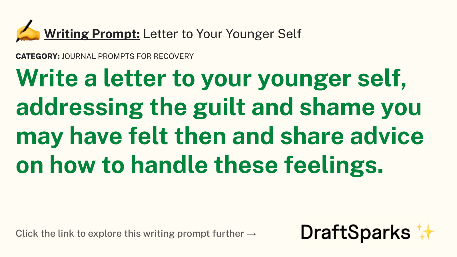 Letter to Your Younger Self