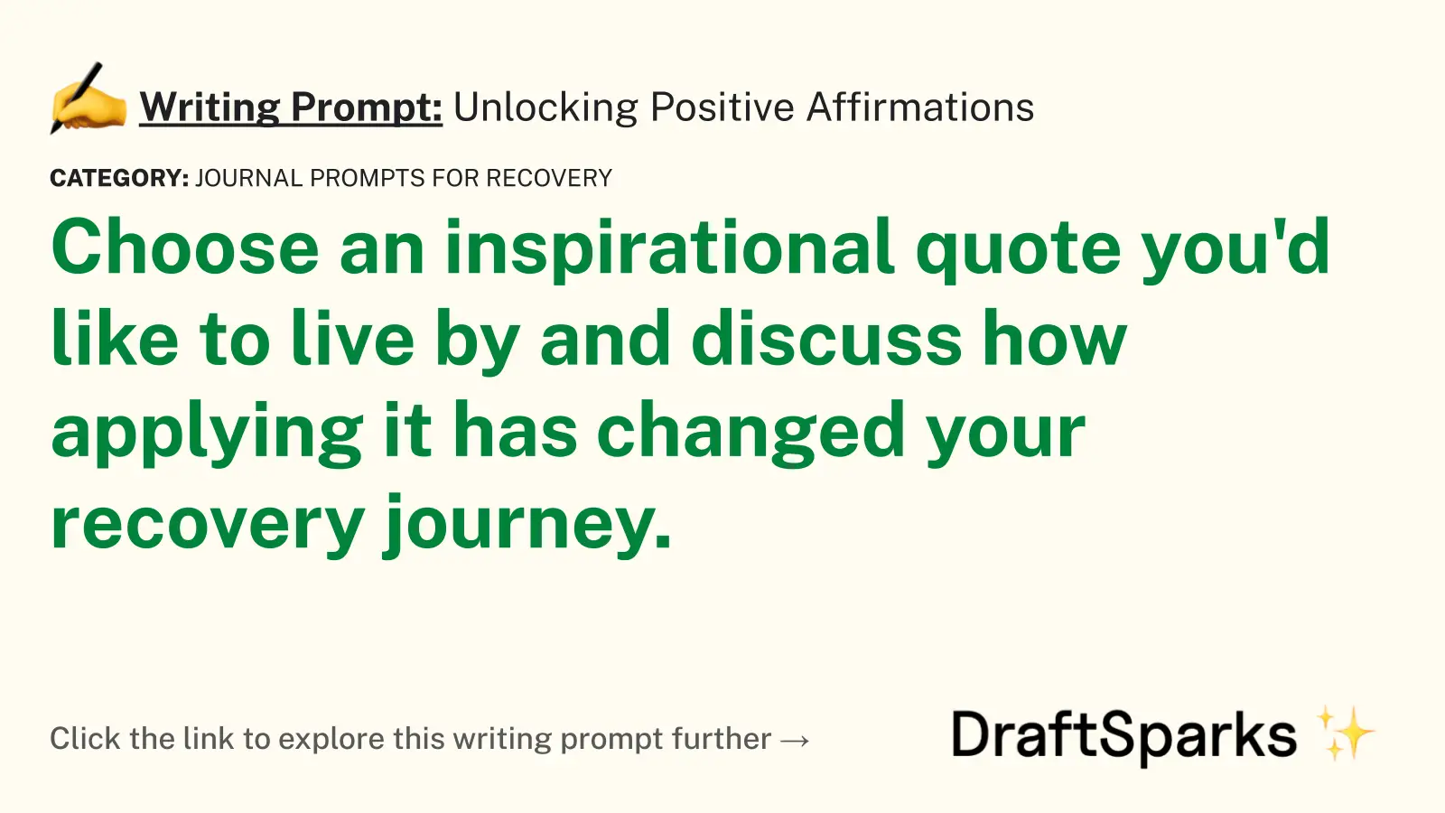 Unlocking Positive Affirmations