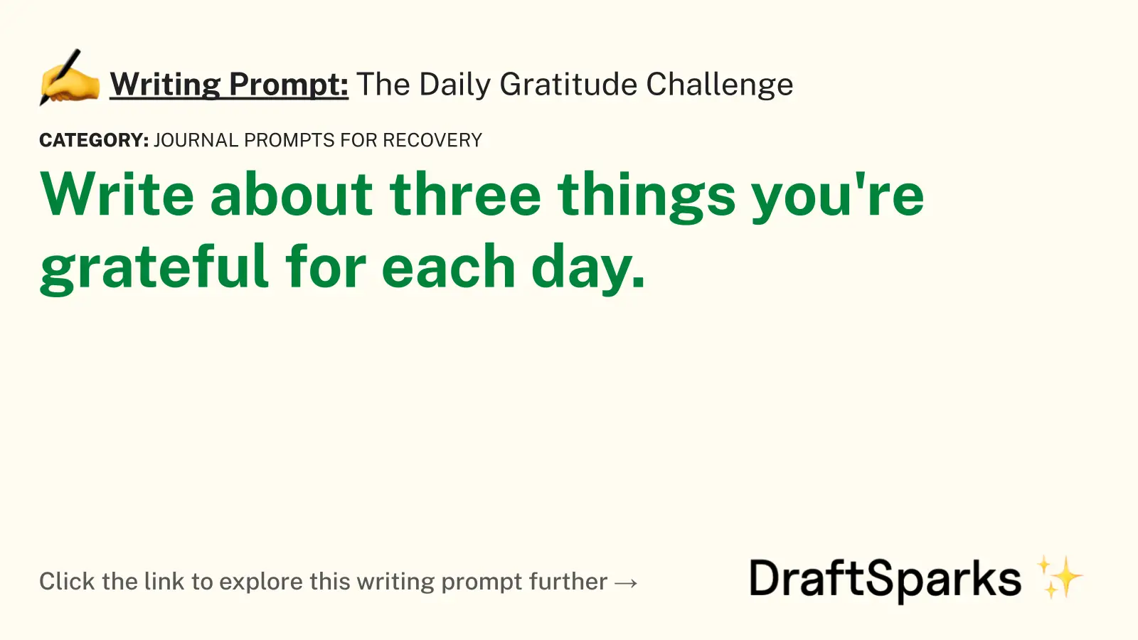 The Daily Gratitude Challenge