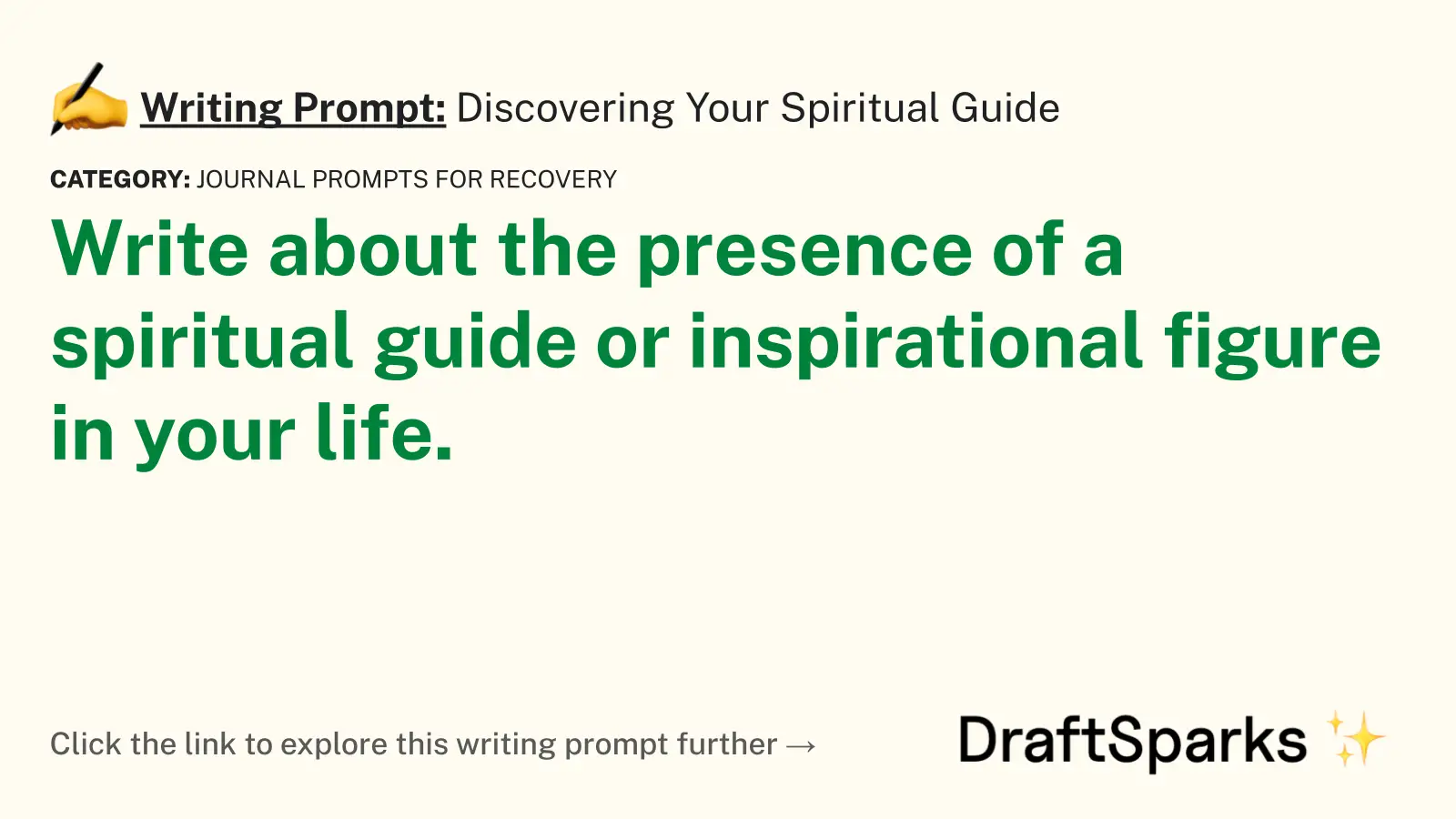 Discovering Your Spiritual Guide