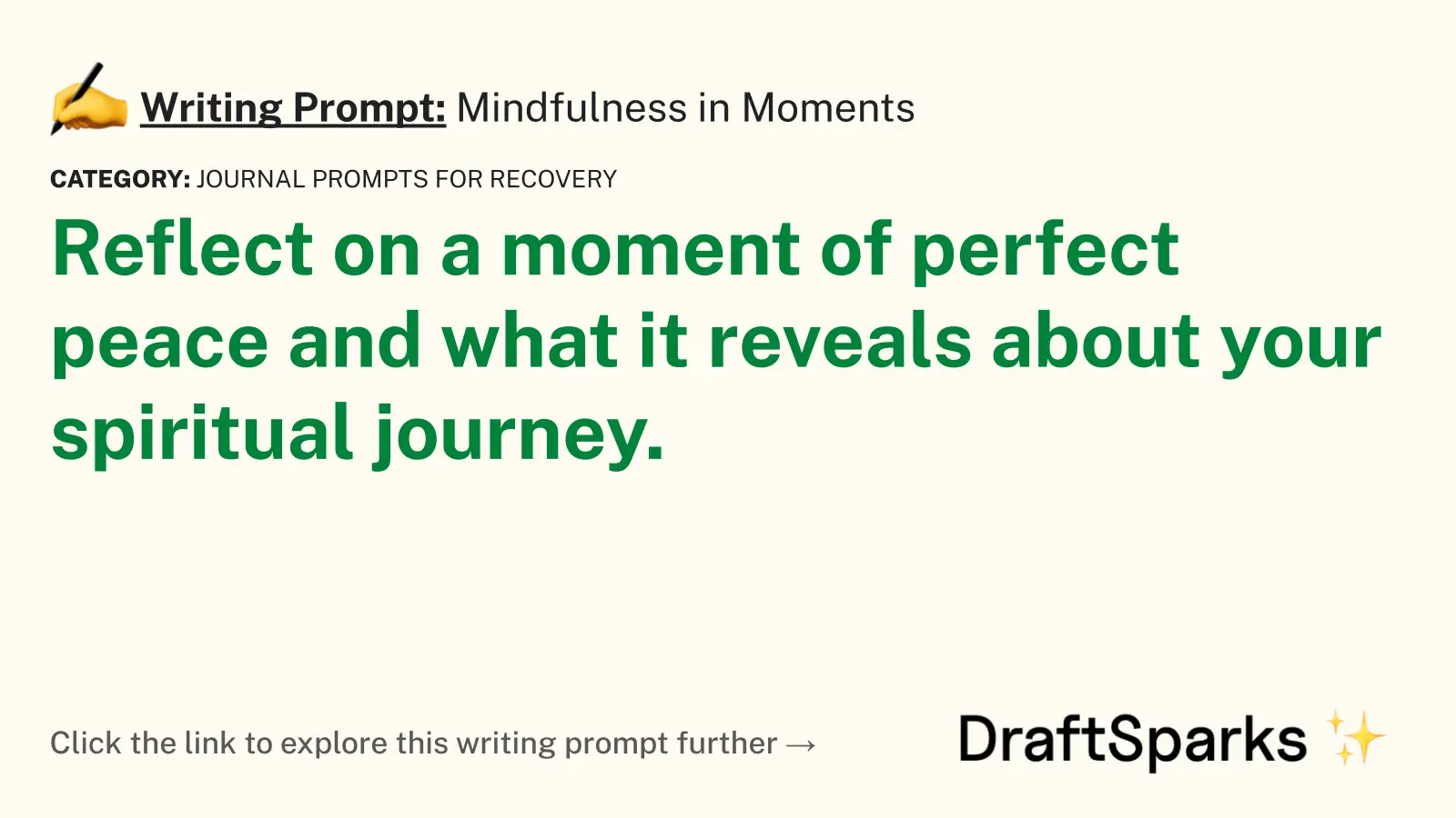 Mindfulness in Moments