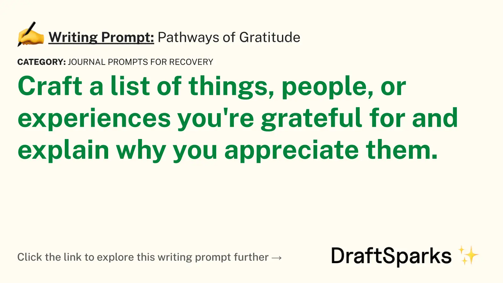 Pathways of Gratitude