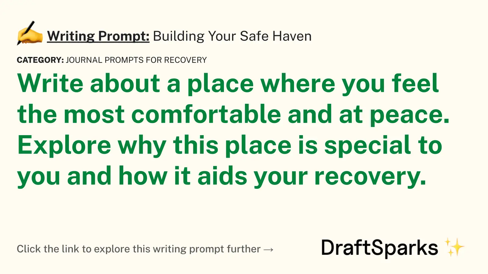 Building Your Safe Haven