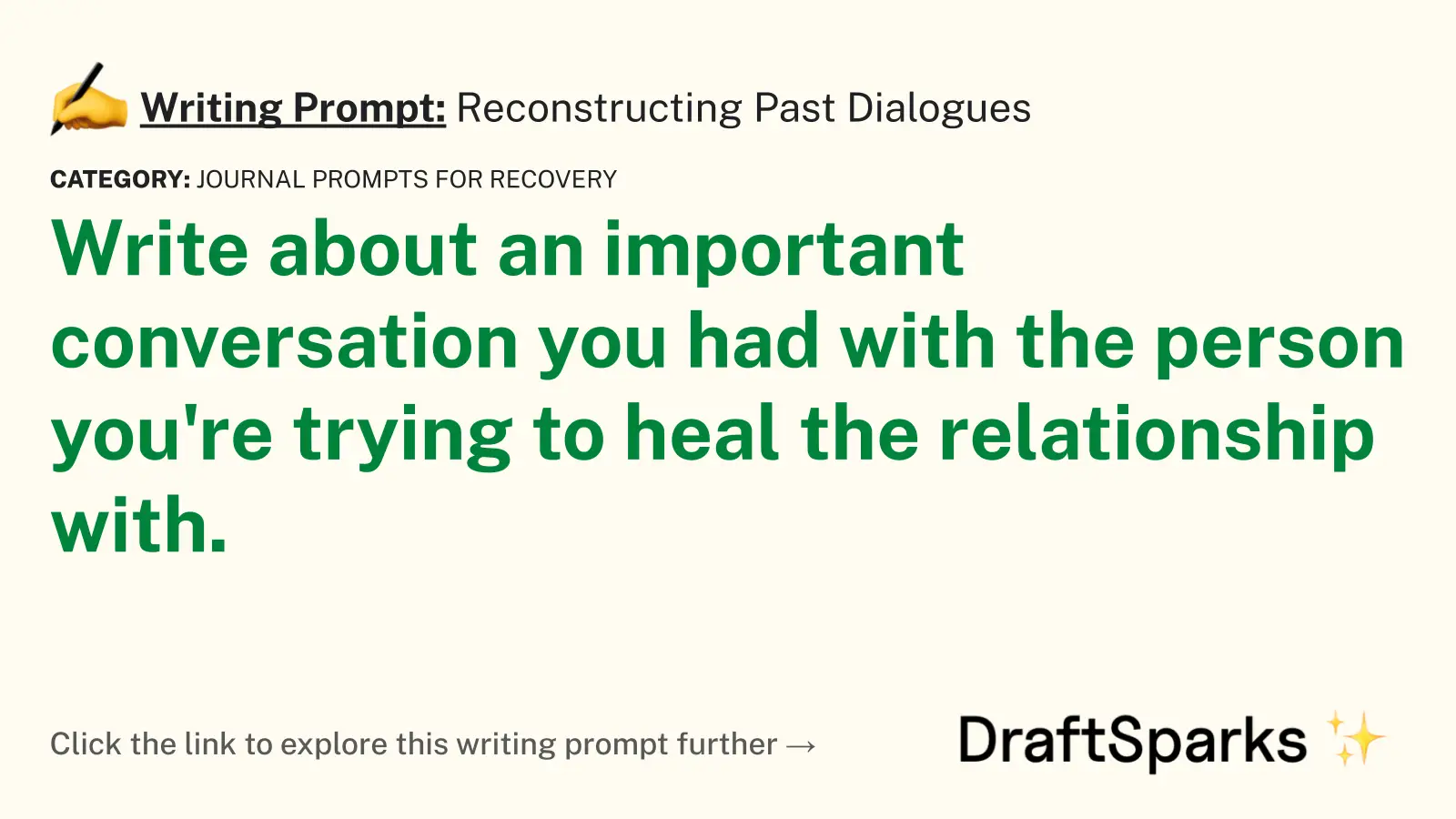 Reconstructing Past Dialogues