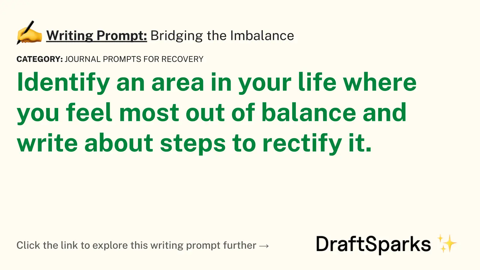 Bridging the Imbalance