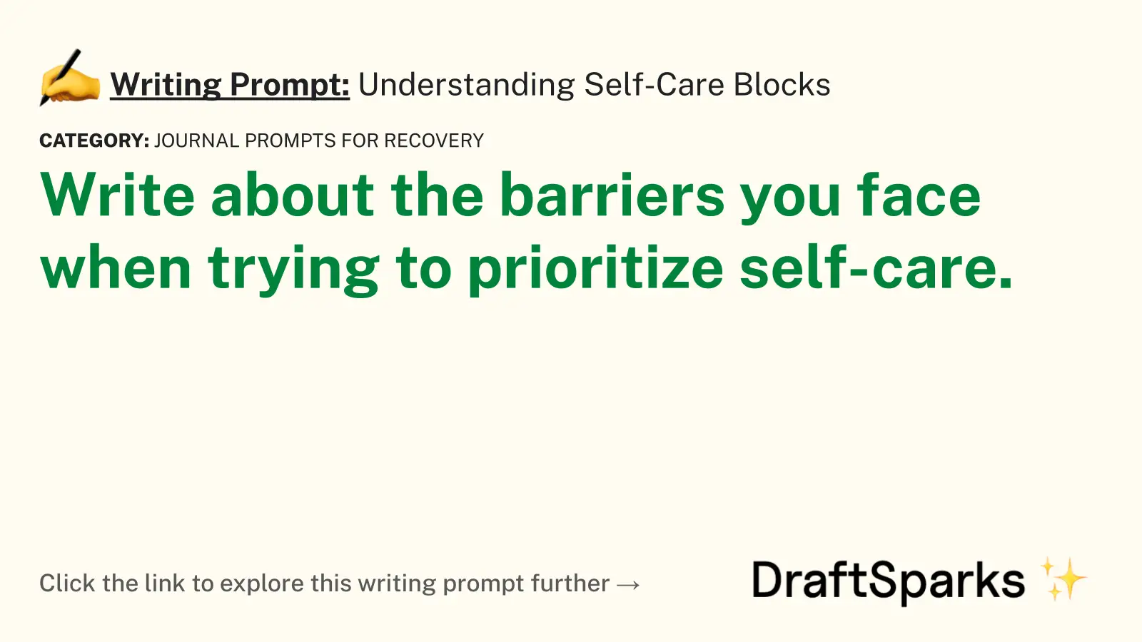 Understanding Self-Care Blocks