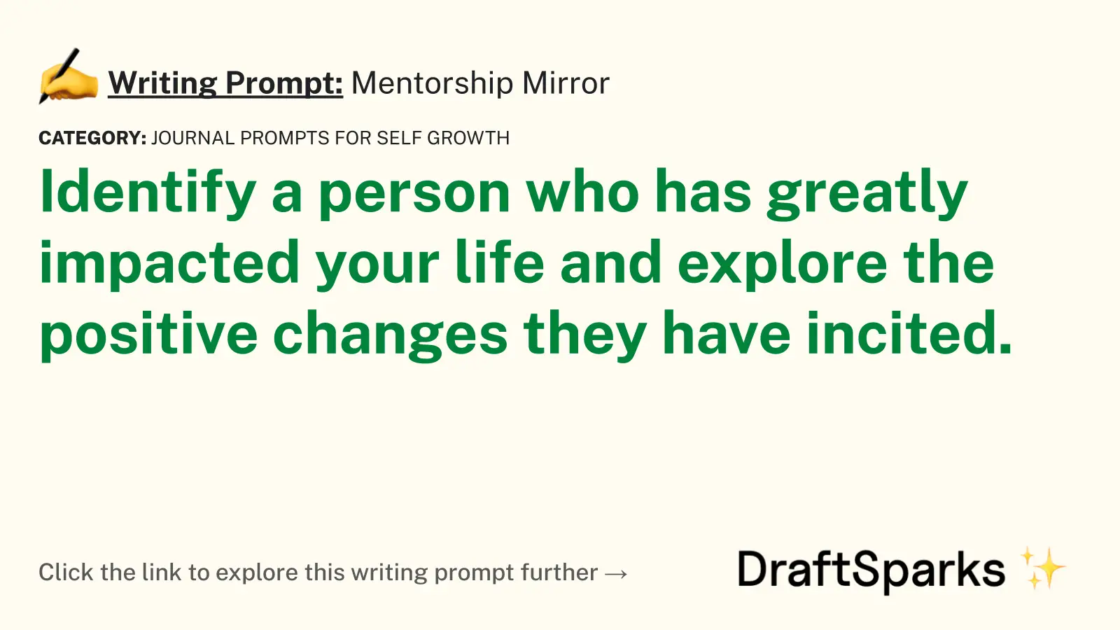 Mentorship Mirror