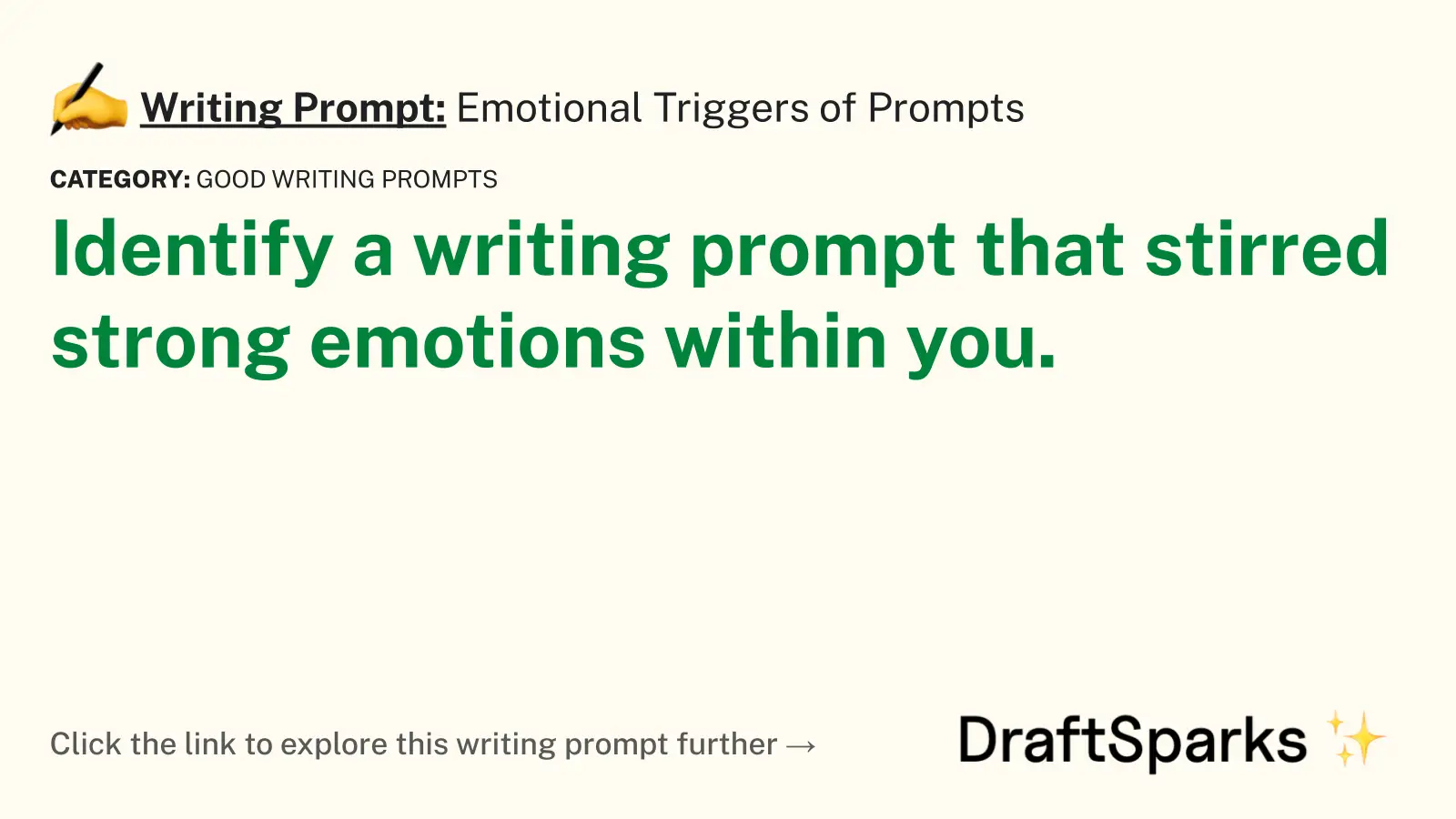 Emotional Triggers of Prompts