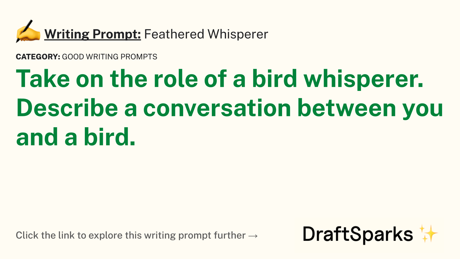 Feathered Whisperer