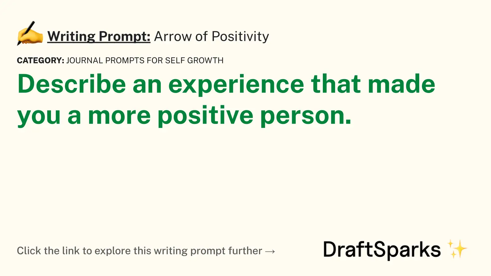 Arrow of Positivity