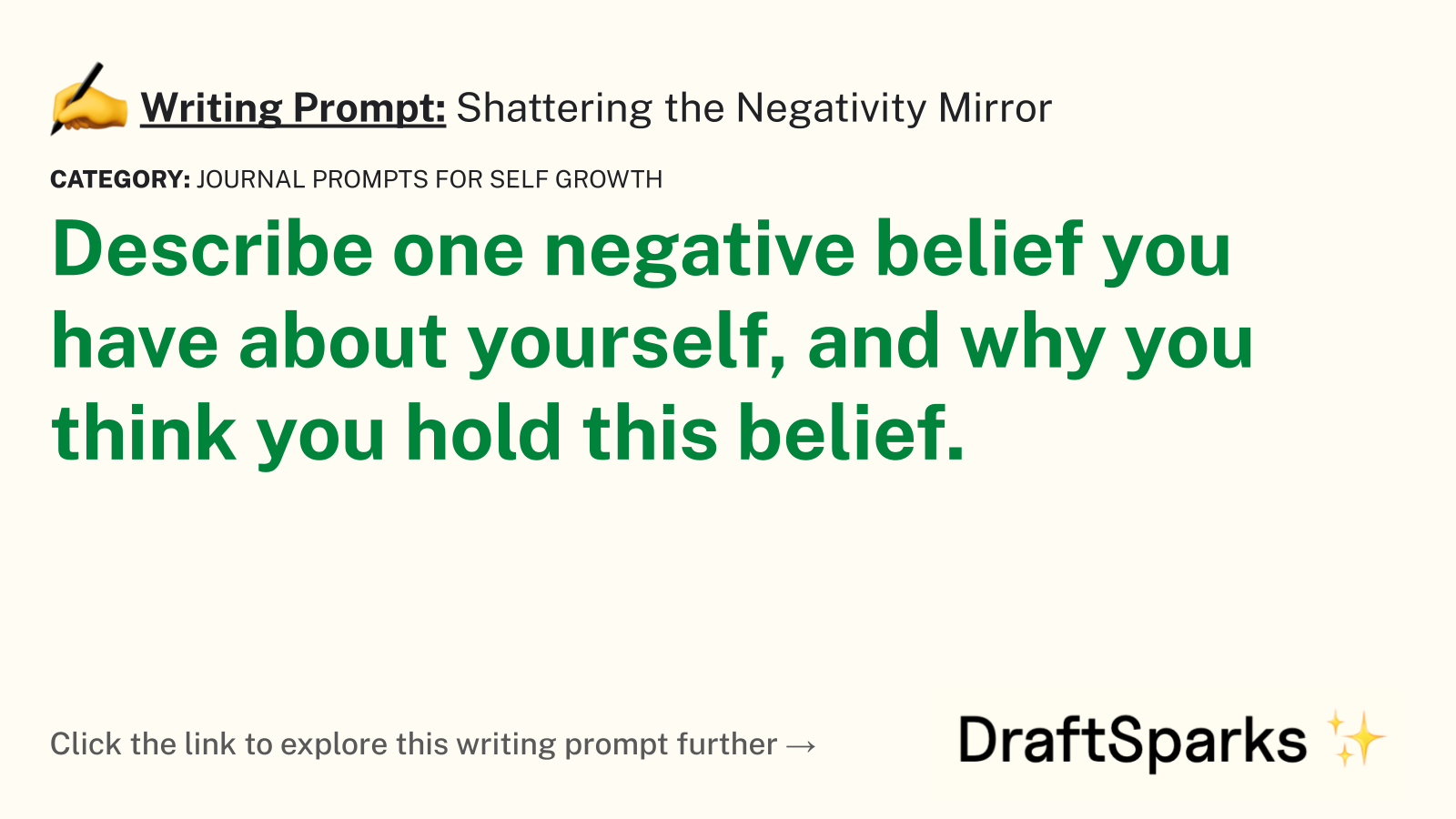 Shattering the Negativity Mirror