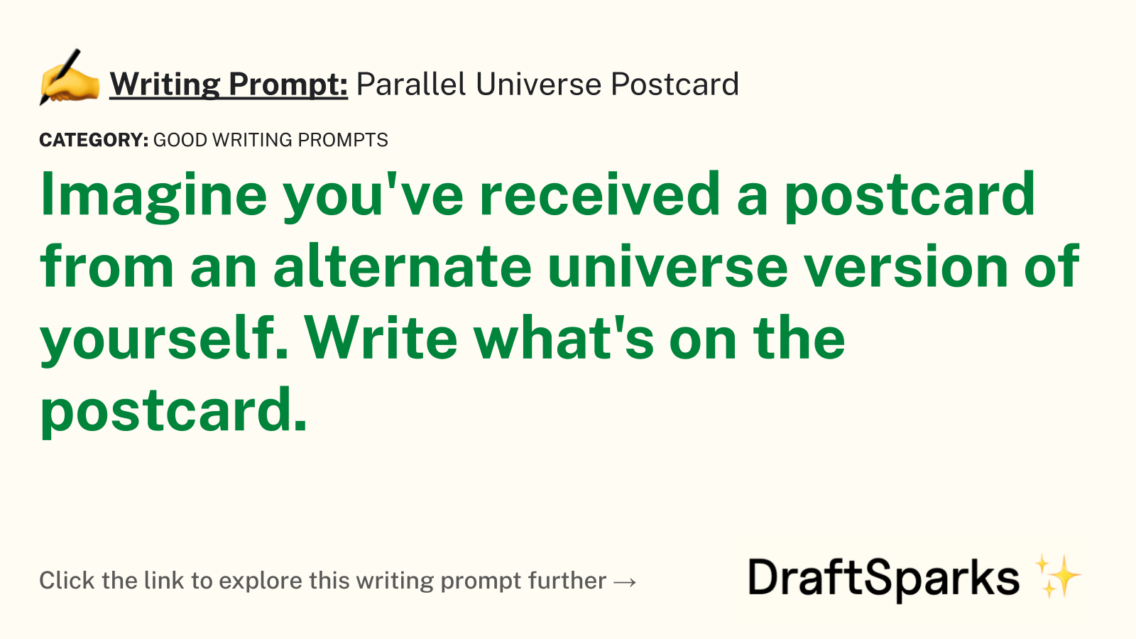 Parallel Universe Postcard