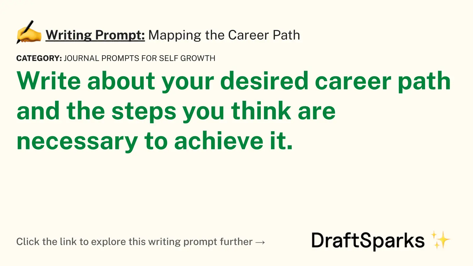 Mapping the Career Path