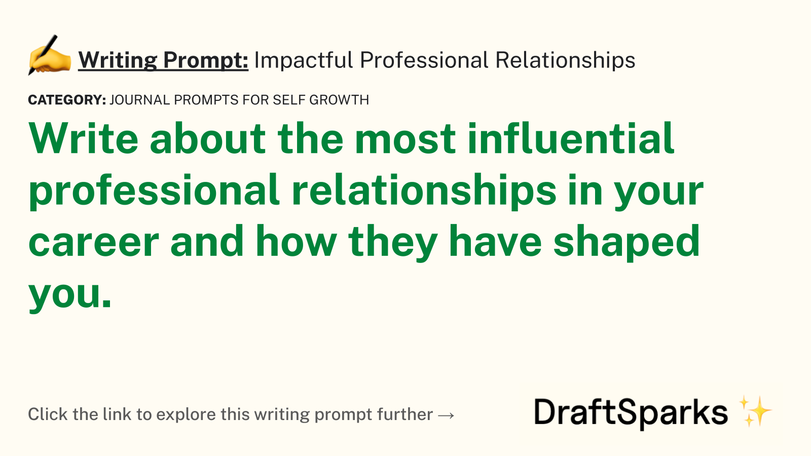 Impactful Professional Relationships