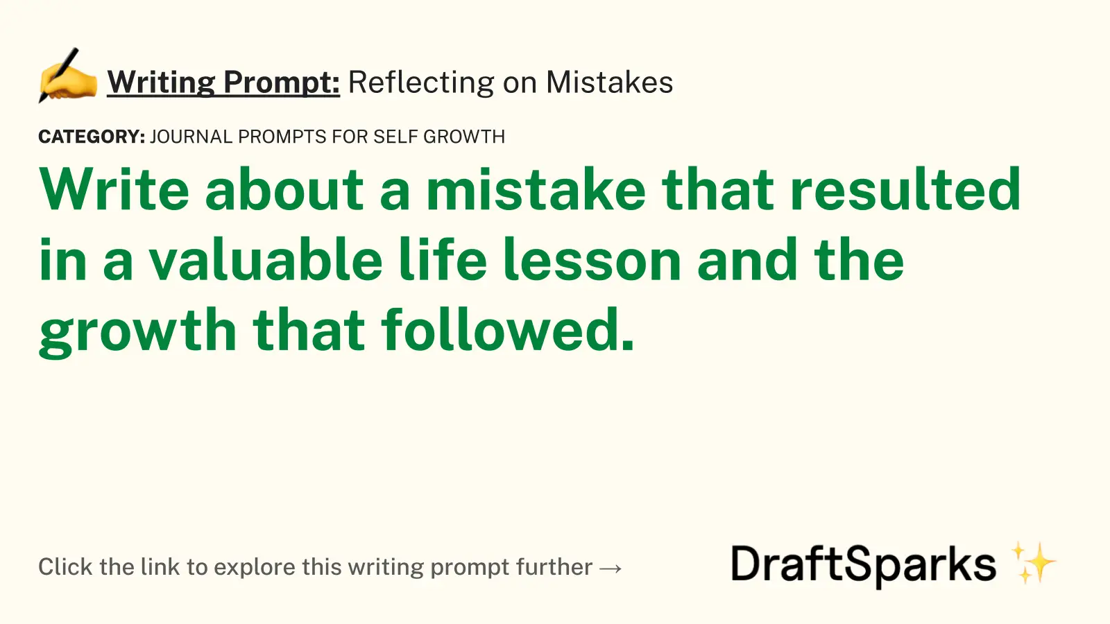 Reflecting on Mistakes